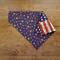 Over the Collar Reversible Dog Bandana Patriotic Flags and Stars